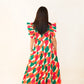 Peach Love | Color-Block Maxi Dress