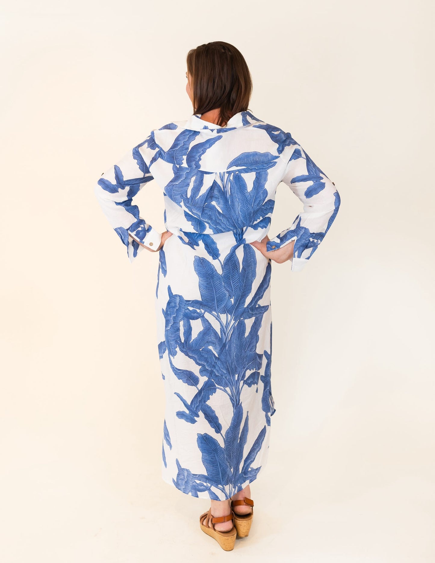 bigHit Fashion | Blue Leaf Dress