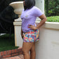 Purple Jungle Skort